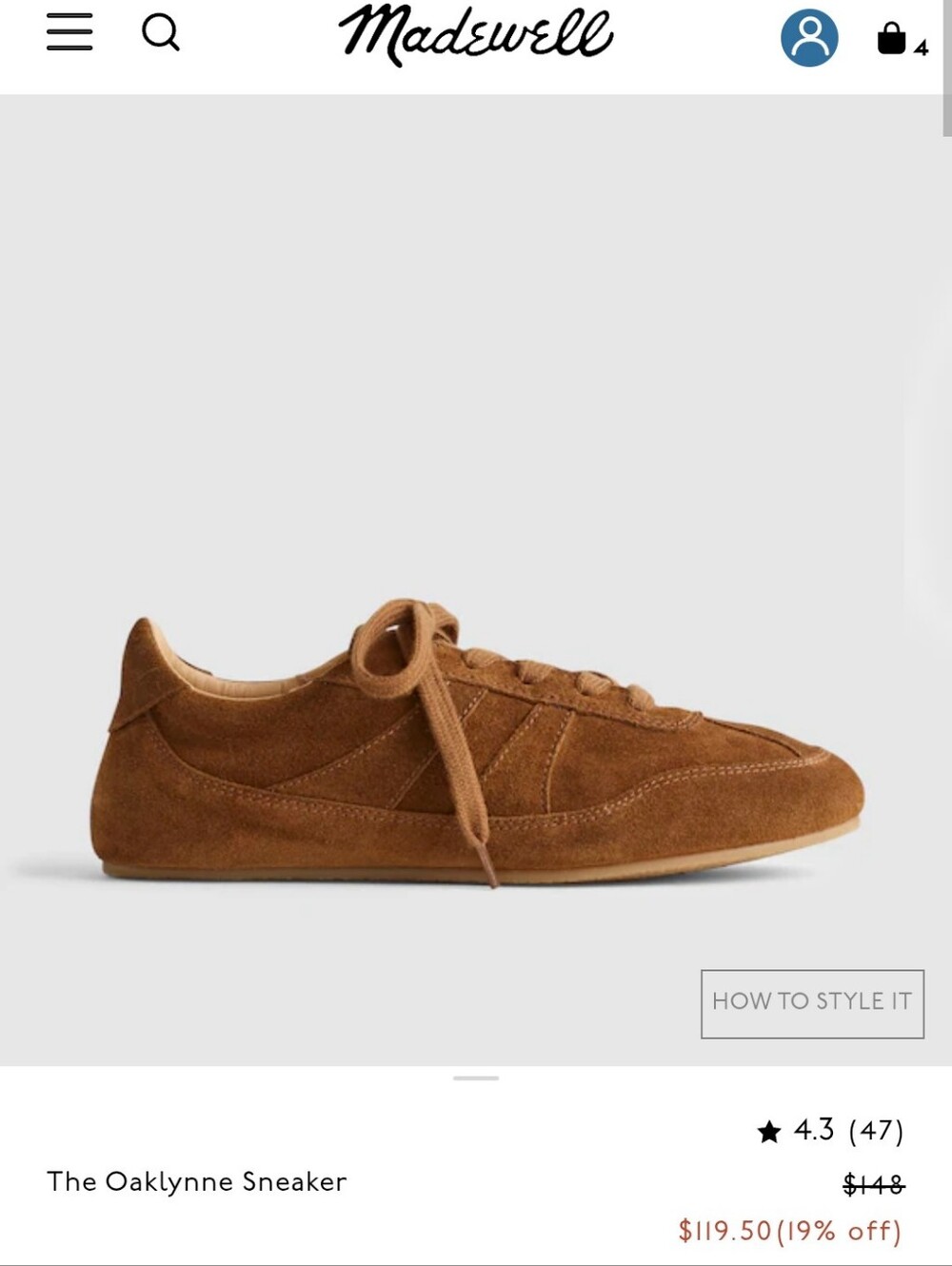 Madewell Oaklynne Sneaker